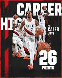 Caleb Love exploded off the Blazers bench tonight and lifted Portland to a comeback win