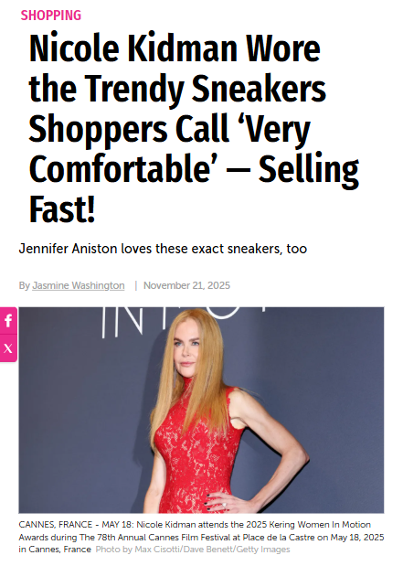 Nicole Kidman’s Sneaker Obsession Is Real