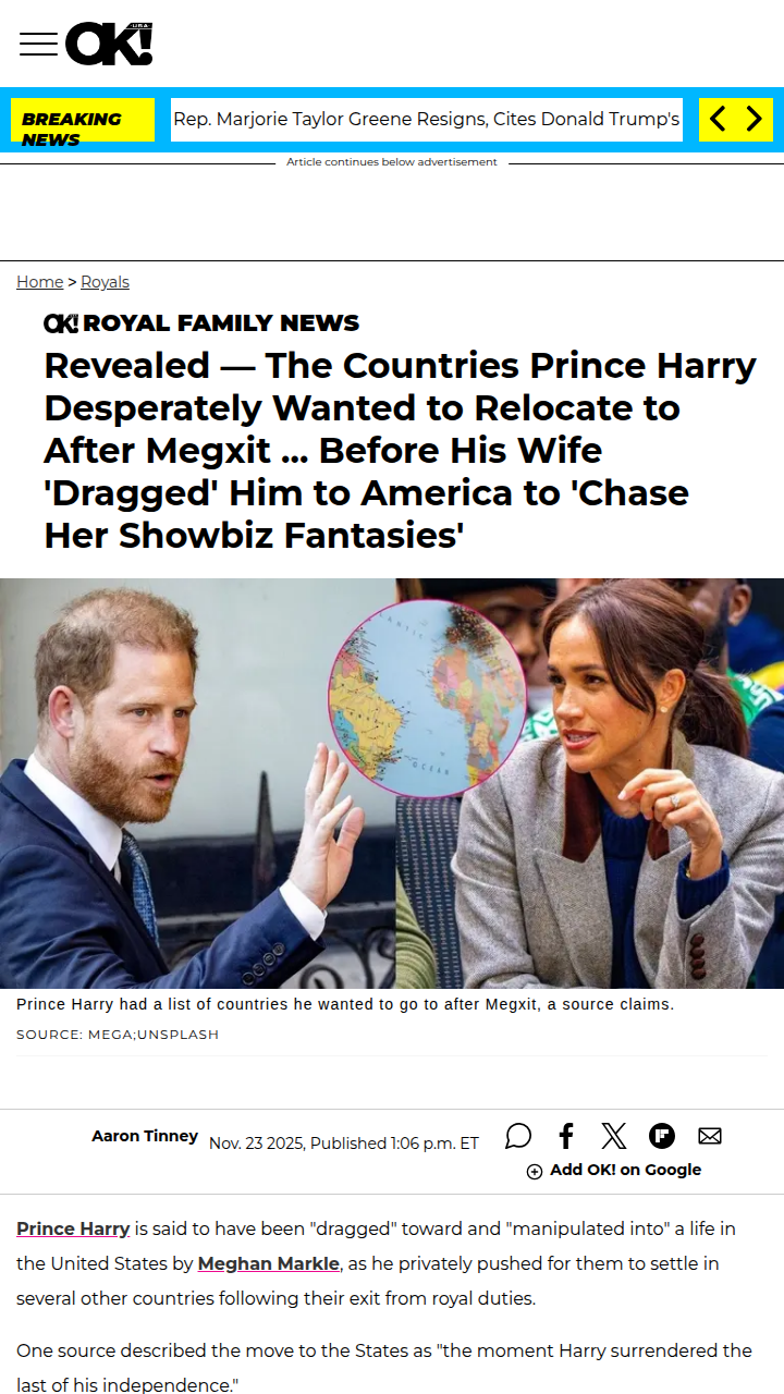 Did Meghan Really Drag Harry to the US? 🇺🇸