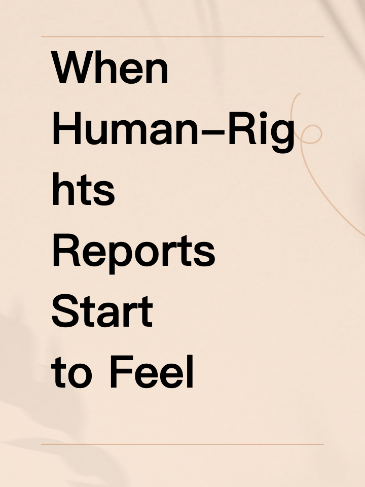 When Human-Rights Reports Start to Feel Political