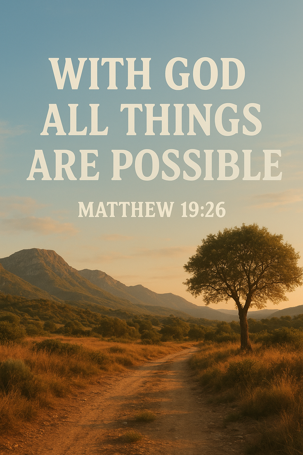 Matthew 19:26 – With God All Things Are Possible ✝️