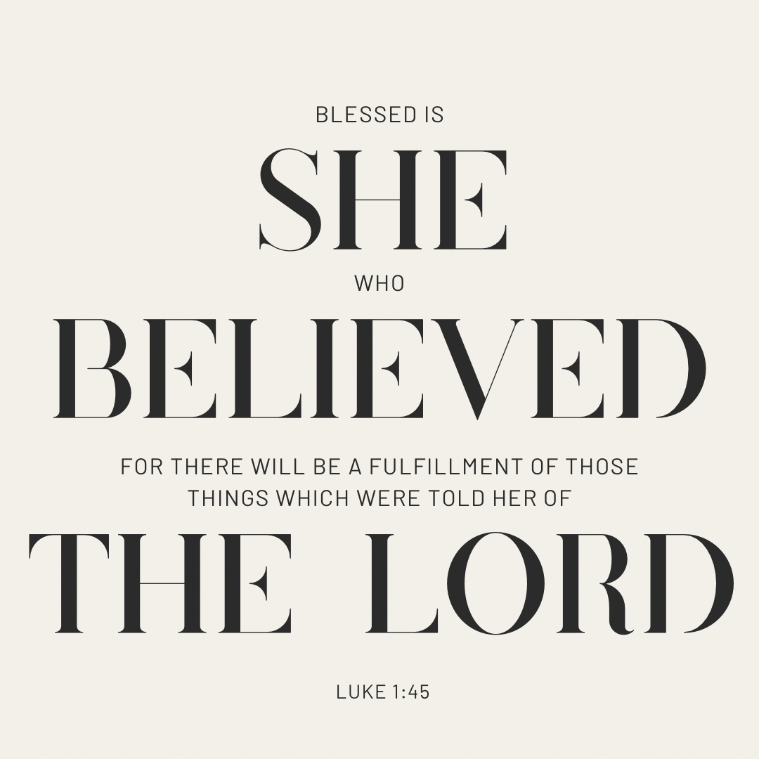 Bible verse - Luke 1:45