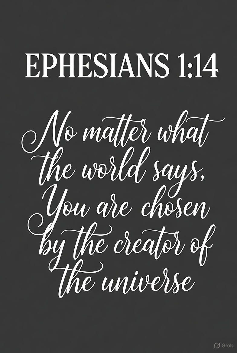 Chosen by the Creator” | Powerful Ephesians 1:14 Reminder