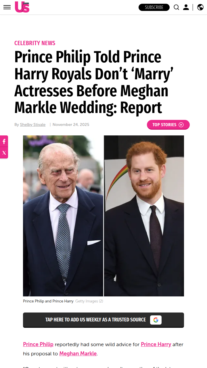 Prince Philip’s Savage Advice to Harry 👀