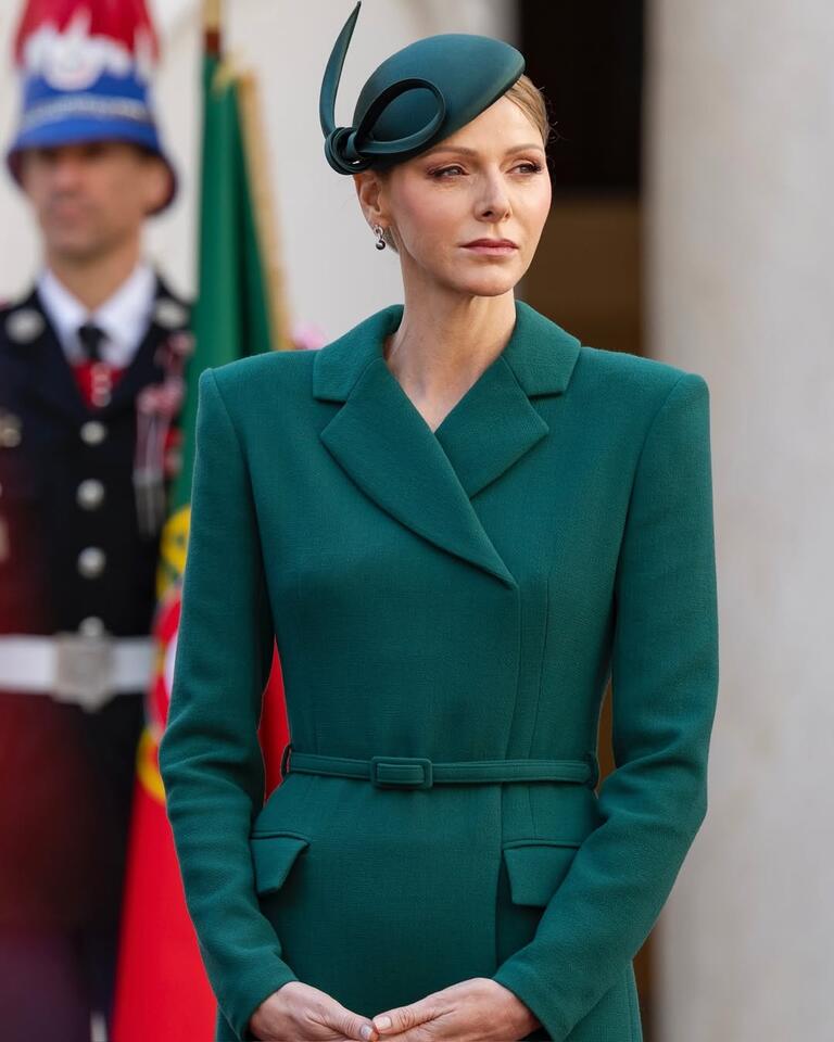 Princess Charlene’s Holiday Style Switch-Up