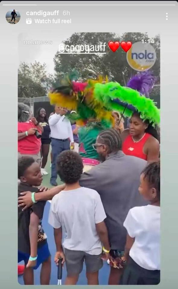 Coco Gauff gives back to New Orleans youth