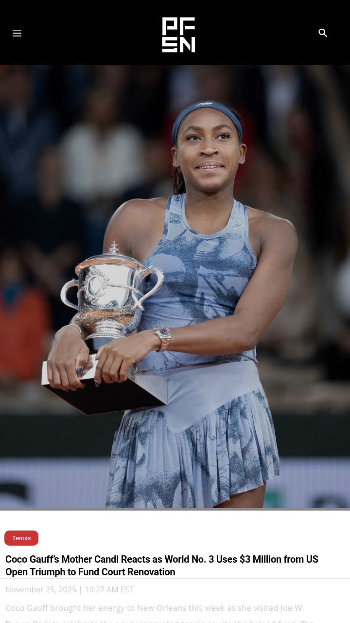 Coco Gauff gives back to New Orleans youth