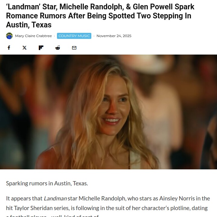 Michelle Randolph & Glen Powell spark Austin buzz