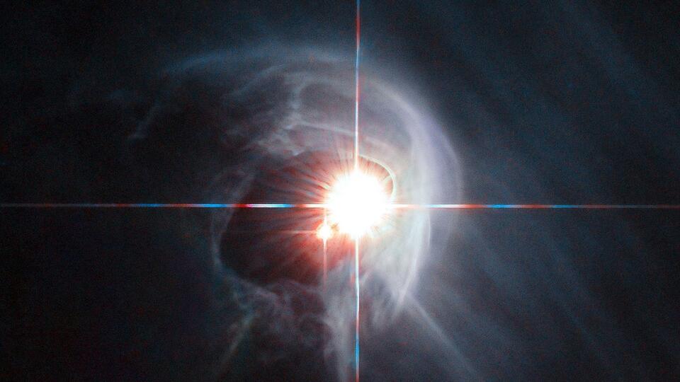 Stars in a Death Spiral Are Bending Space