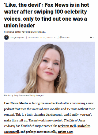 Brian Cox’s Voice on Fox’s Jesus Pod?! 😱