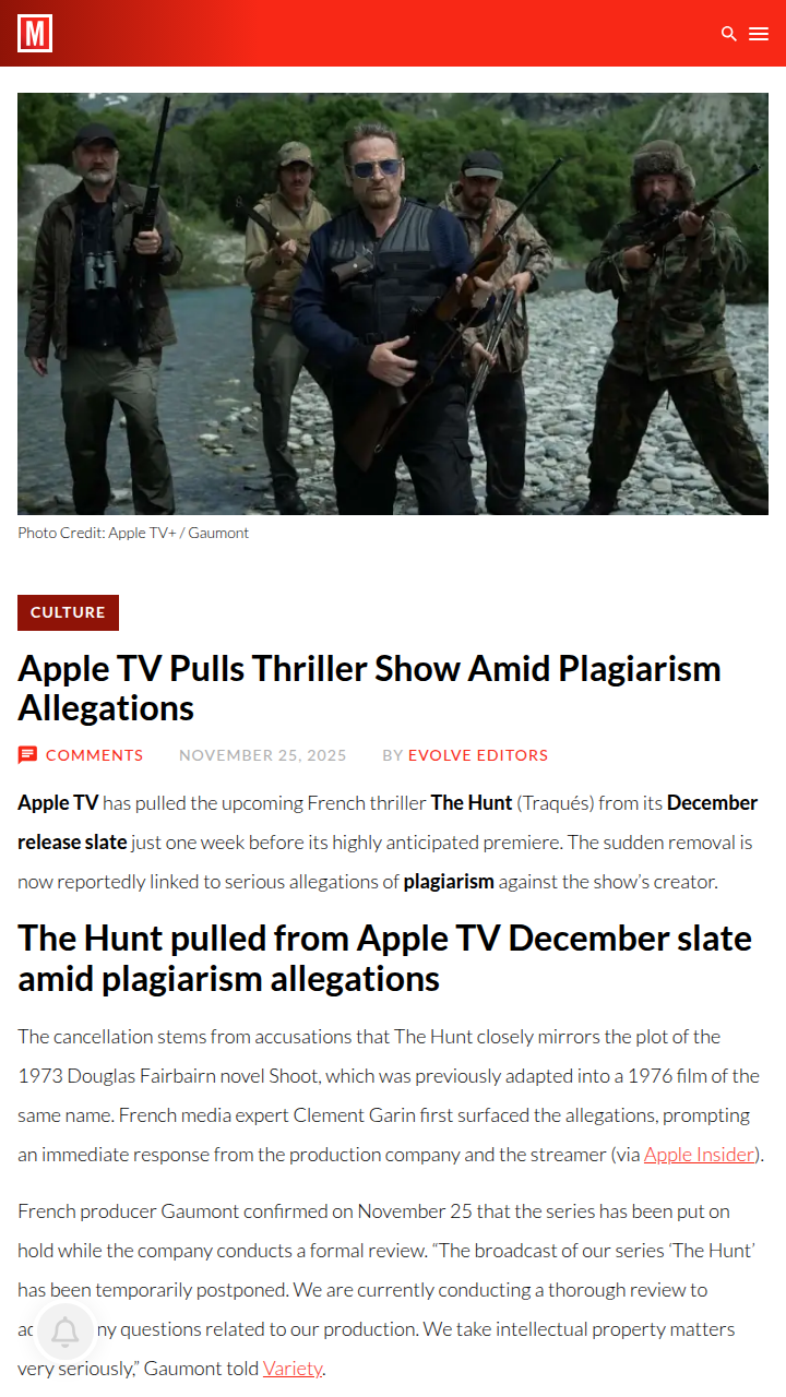 Apple TV Thriller Drama: Plagiarism Twist! 🎬