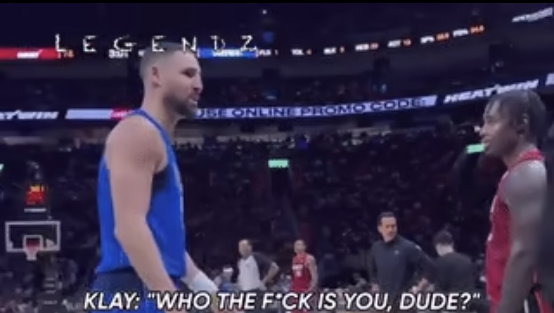 Klay Thompson Fires Back at Heat Bench After Getting Heckled