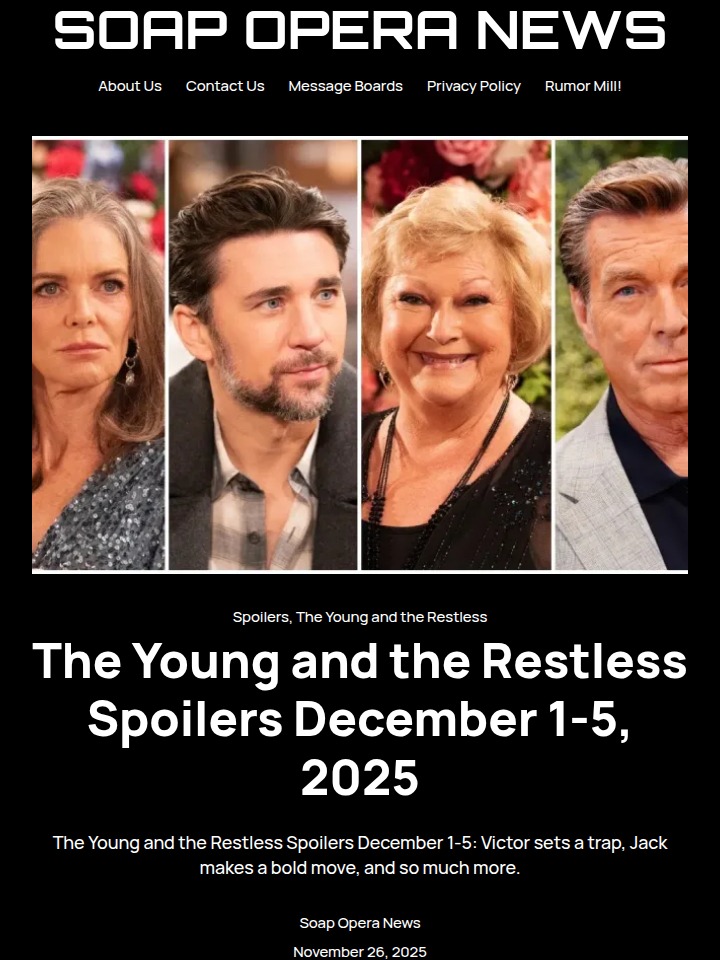 Victor's Trap Shocks Y&R Fans! 😱