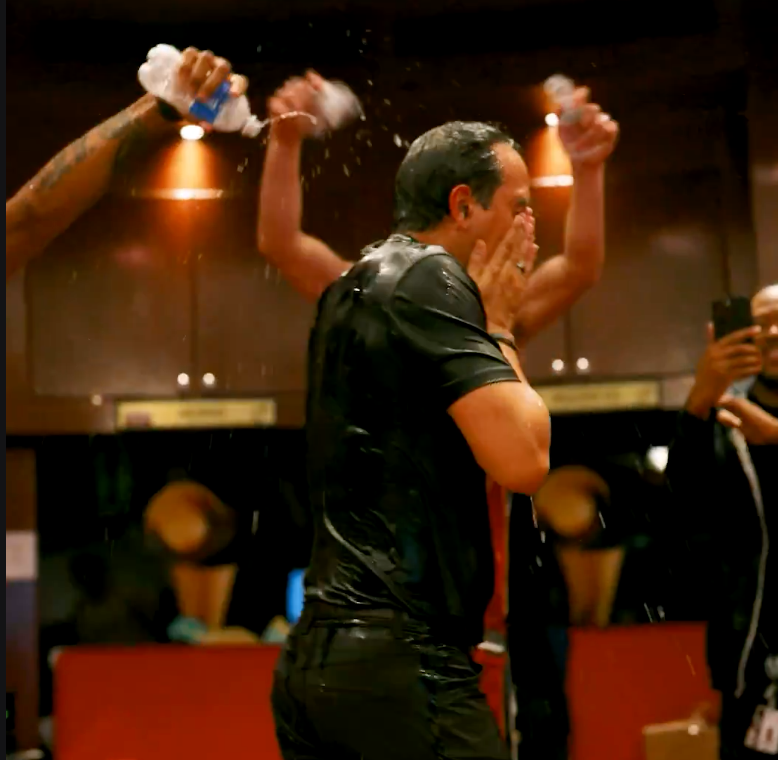 Erik Spoelstra Had No Idea Why He Was Getting Soaked