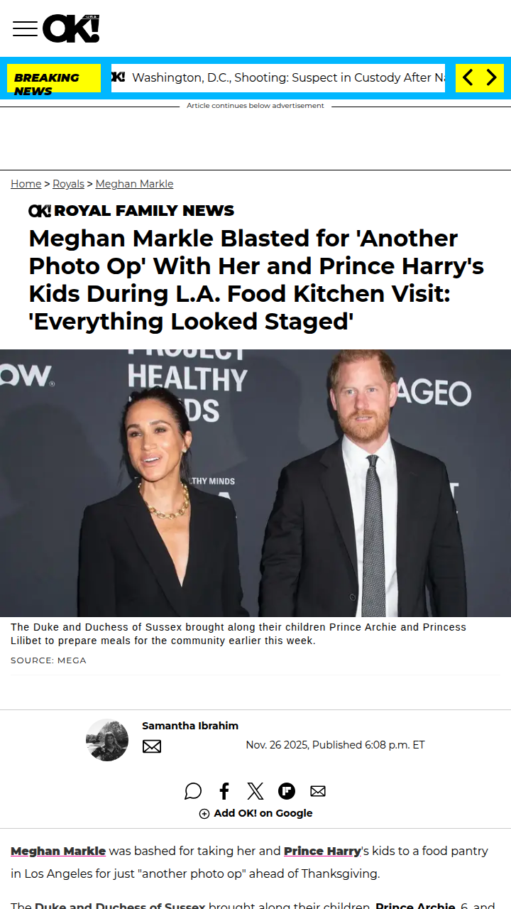 Thanksgiving PR Stunt? Meghan Markle Drama 🦃