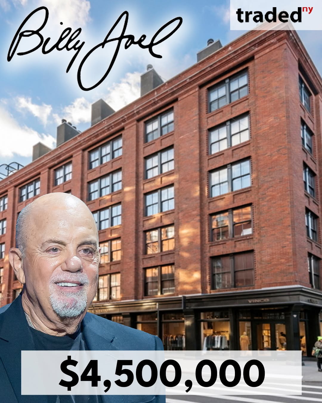 Billy Joel’s $4.5M NYC condo stays in the family
