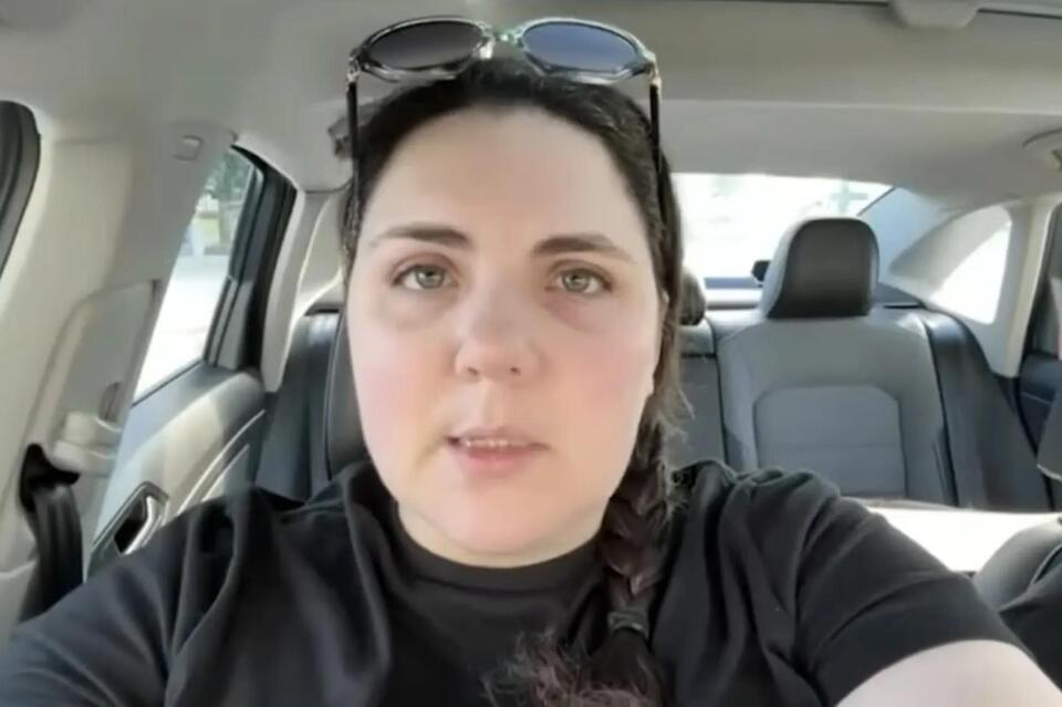 Bride in a gown saves a life on I-10