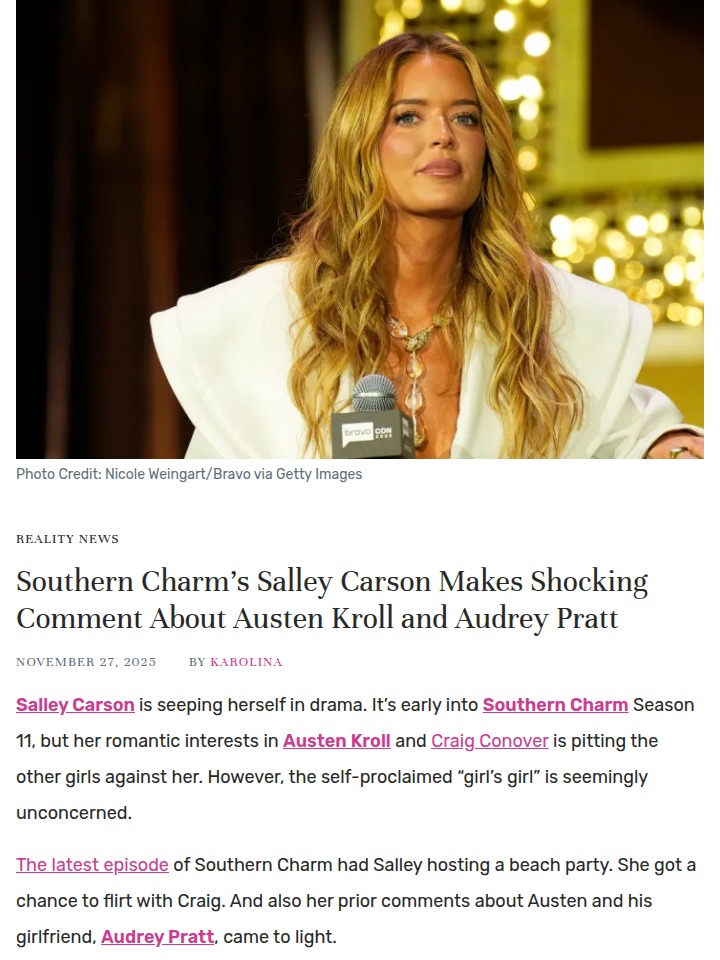 Salley’s bold move shakes up Southern Charm
