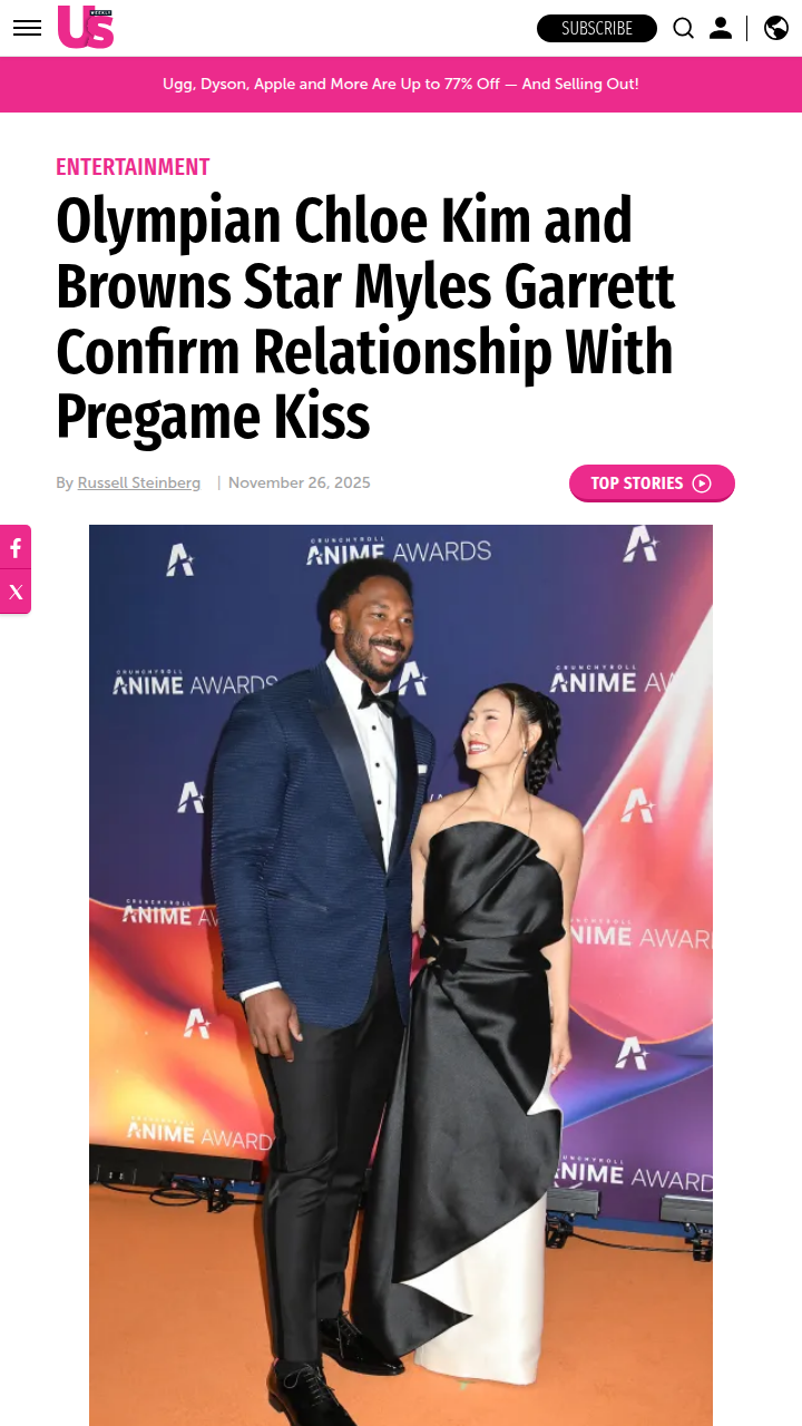 Chloe Kim & Myles Garrett: Browns’ Power Couple