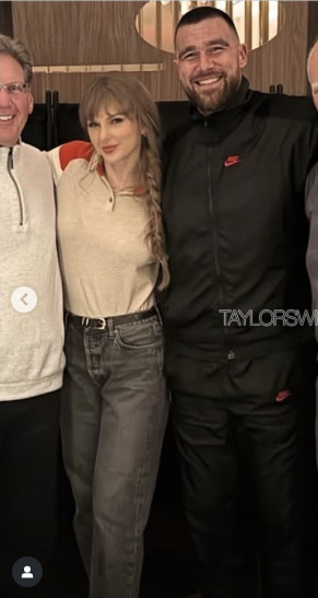 Taylor Swift’s game day jeans moment