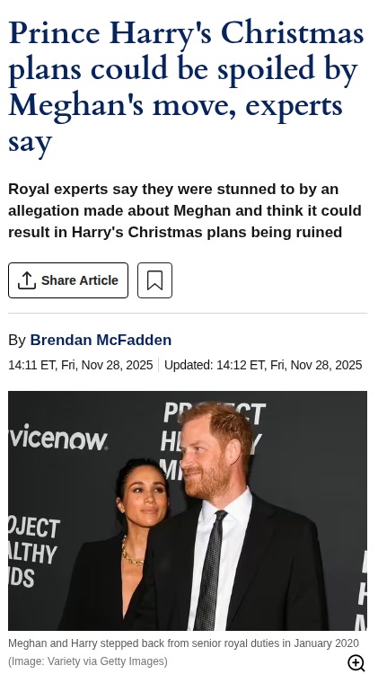 Meghan's Duchess Drama Ruins Xmas? 🎄
