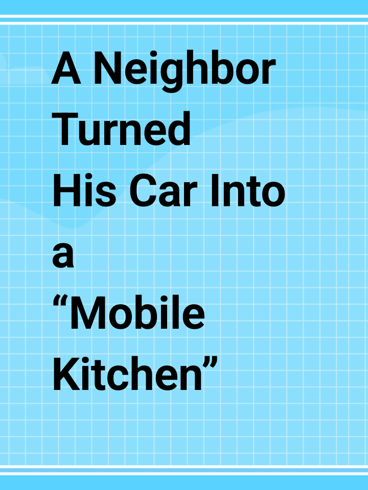A Neighbor Turned His Car Into a “Mobile Kitchen” for Thanksgiving