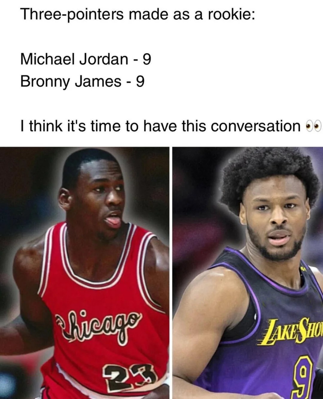 Bronny James is officially on Michael Jordan Rookie-Three-Pointer Pace