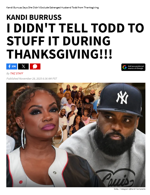 Kandi Burruss keeps Thanksgiving drama-free