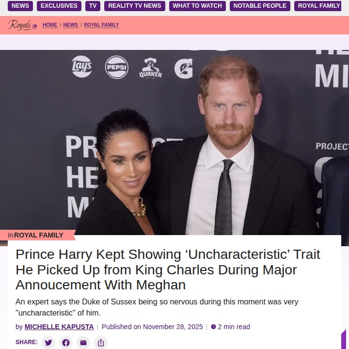 Prince Harry’s Nervous Habit Shocks Fans 👀