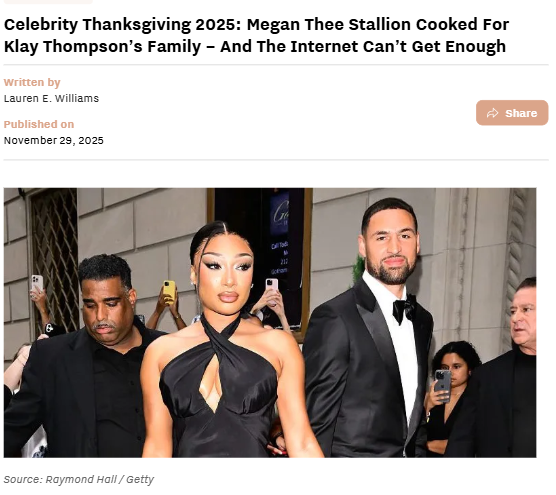 Thanksgiving 2025: Megan Cooks for Klay!