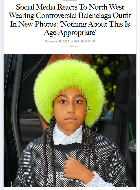 North West’s Balenciaga Look Sparks Outrage