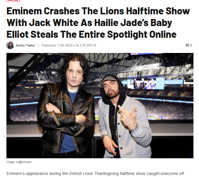 Detroit Lions halftime show turns into a family moment