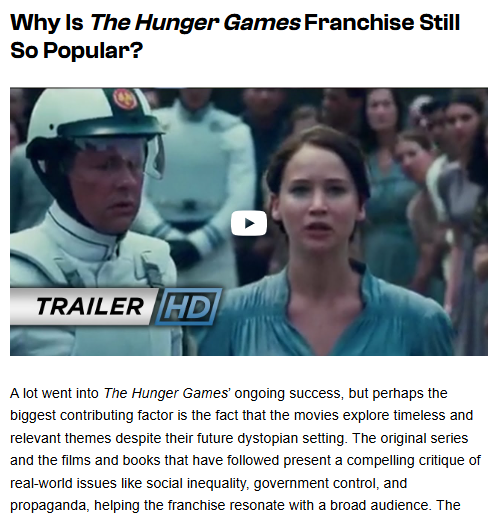 Hunger Games Fans in Panic Mode 😱