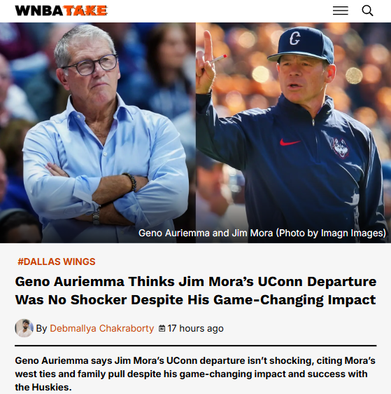 Geno Auriemma weighs in on Jim Mora’s UConn exit
