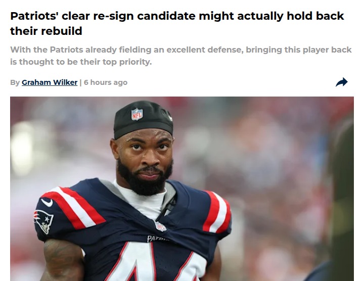 Why the Patriots should let Chaisson walk