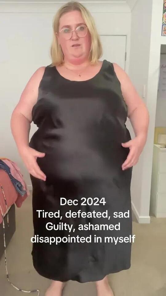 Her Old Dress Is Now a Tent—See Her Glow-Up!