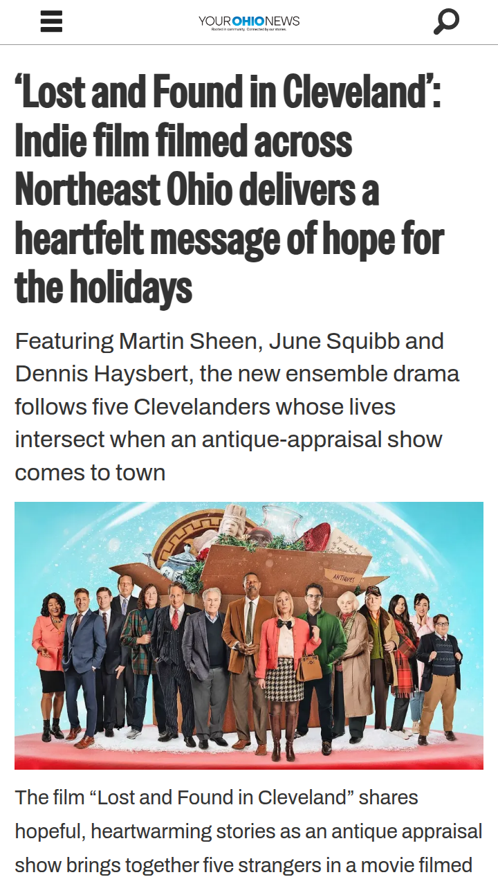 Cleveland’s indie film brings hope home