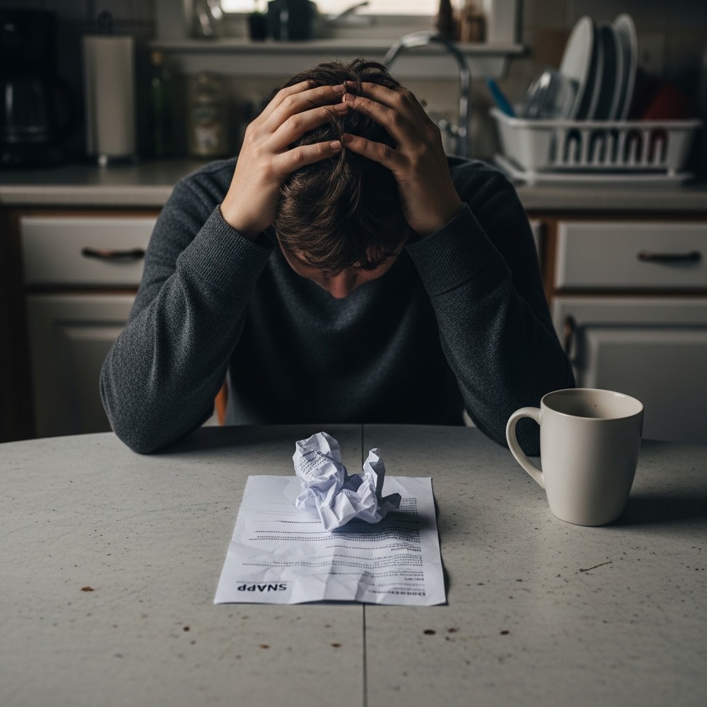 I got a $0.50 raise at work, and it cost my family $400 in food benefits. Make it make sense.