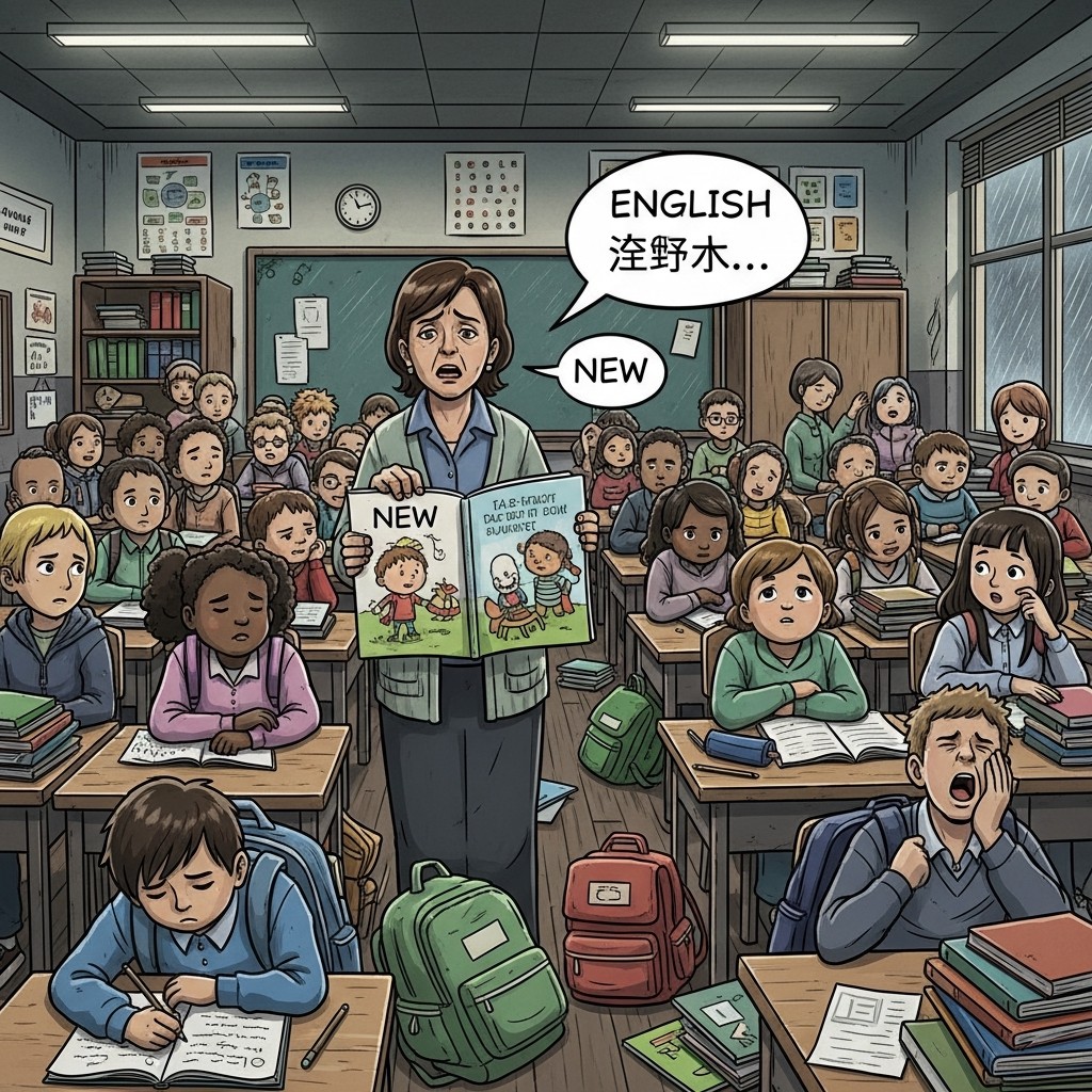 My son's 3rd-grade class has 35 kids and one teacher. This is unsustainable.