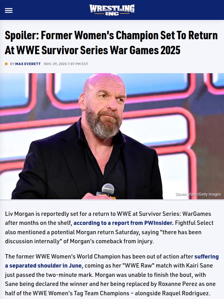 Liv Morgan Eyes WarGames Return!