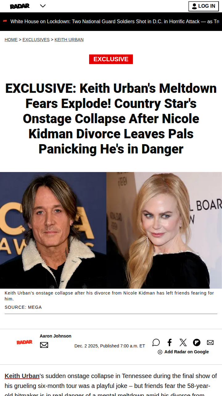 Keith Urban’s tough year: What’s next?