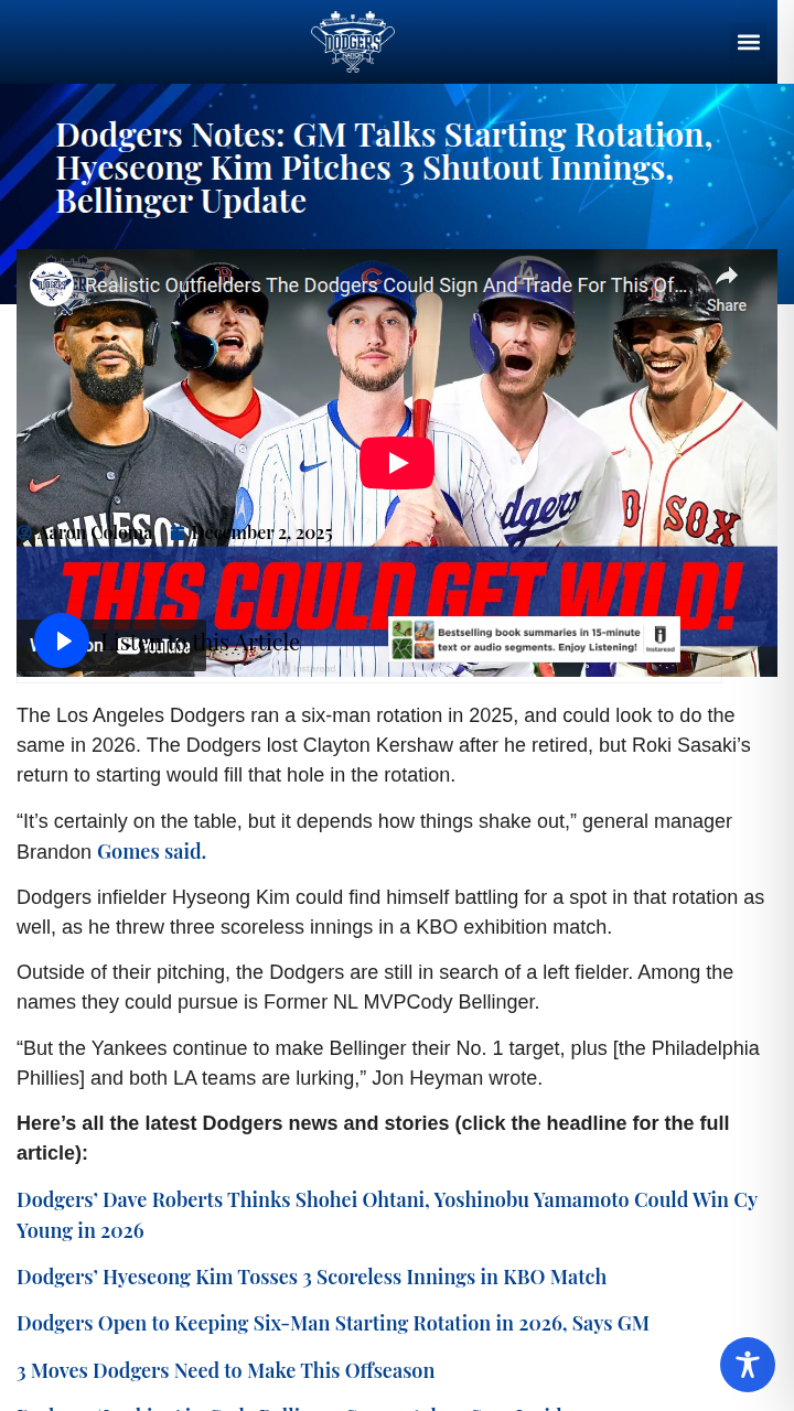 Big changes brewing for Dodgers pitching