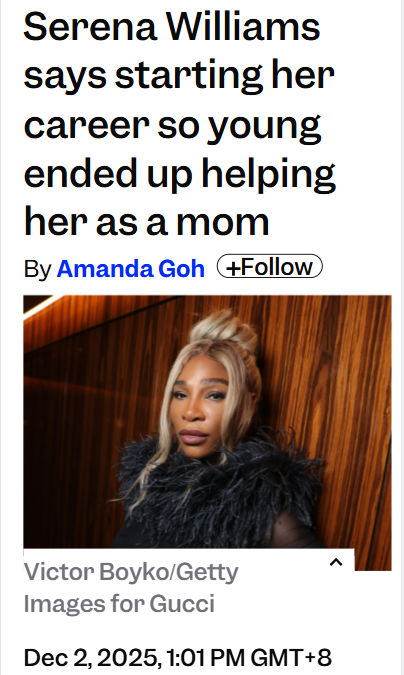 Serena’s Early Grind Pays Off as Supermom