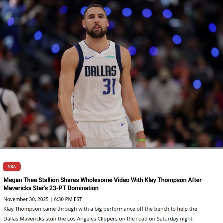 Klay’s 23-Point Revenge vs Clippers, Megan Reacts