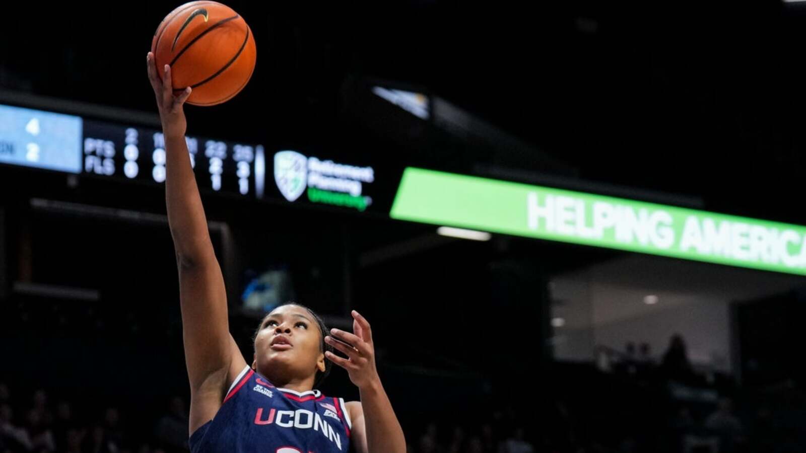 Sarah Strong dominates, Huskies flex again