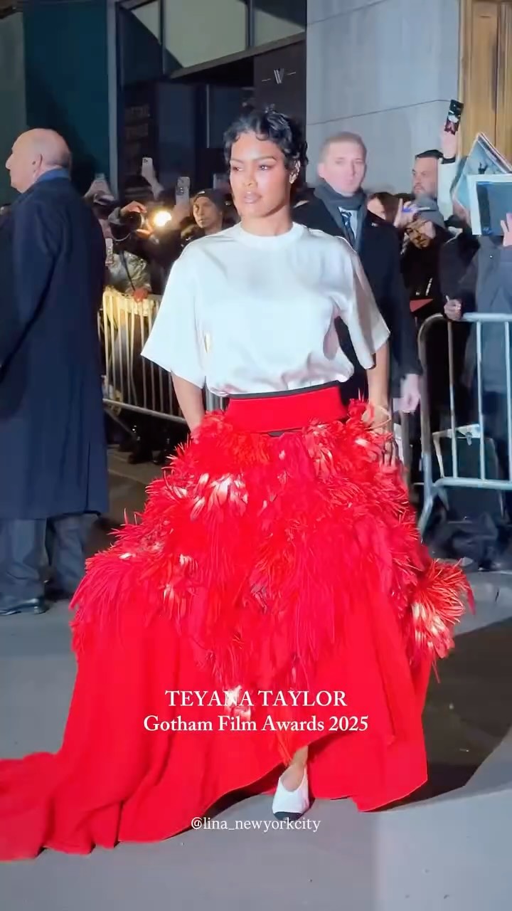 Teyana Taylor’s Red Carpet Illusion Look