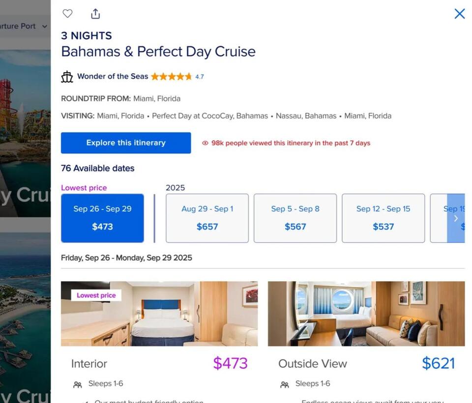 Royal Caribbean Repricing Drama