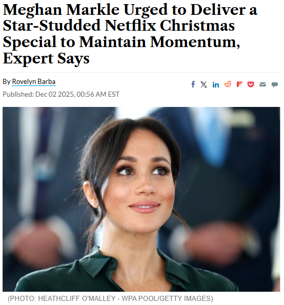 Meghan Markle’s Netflix Christmas Dilemma 🎄