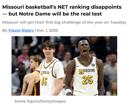 Missouri Tigers face real test at Notre Dame