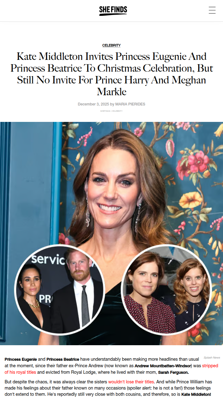 Royal Christmas Guest List Drama 🎄